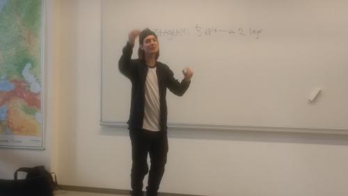 Caspar Eric underviser på Rosborg